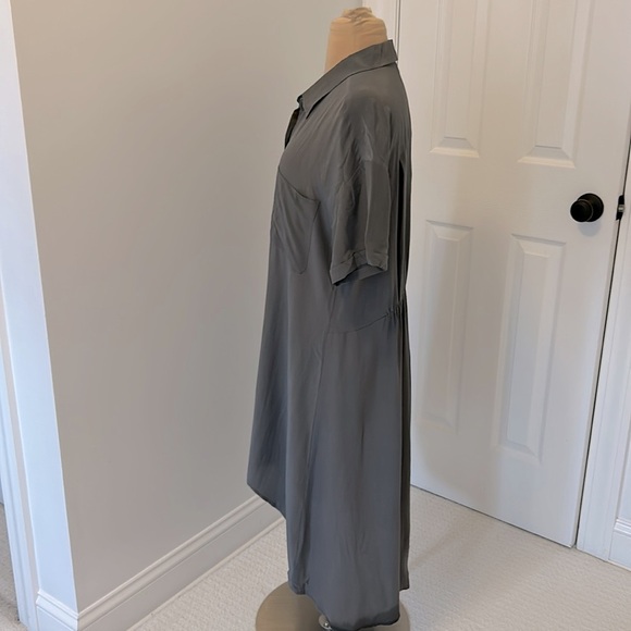 Eileen Fisher Silk Crepe De Chine Tunic Dress - Picture 4 of 7